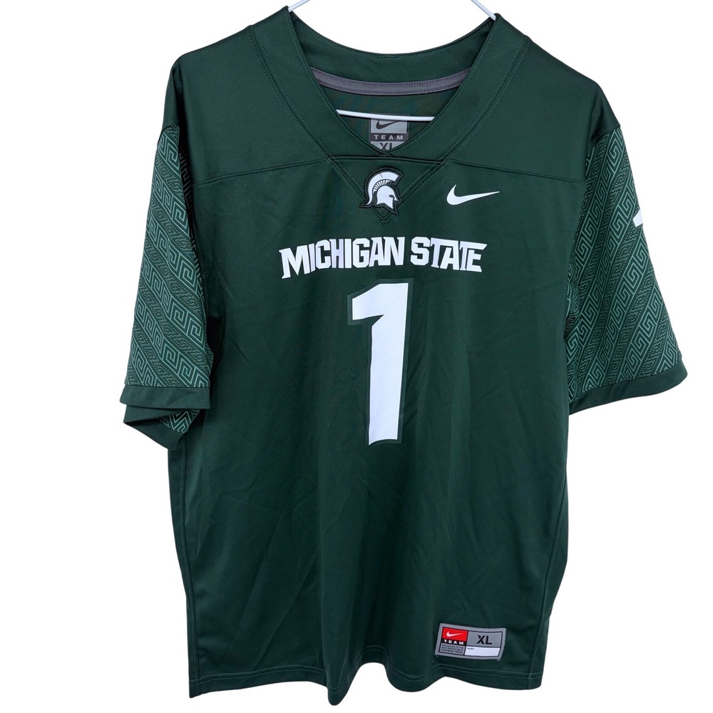Green Nike Michigan State Spartans‎ Football Jersey MSU Adult Medium Youth XL